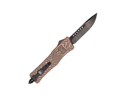 CobraTec Medium Trailblazer Copper OTF Knife - Drop Point
