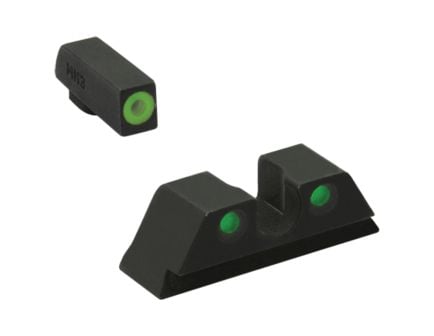 Meprolight Hyper-Bright Night Sight Set Front/Rear, Green/Green