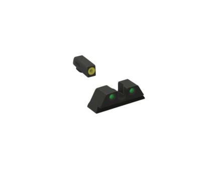 Meprolight Hyper-Bright Night Sight Set Front/Rear, Green/Yellow/Green