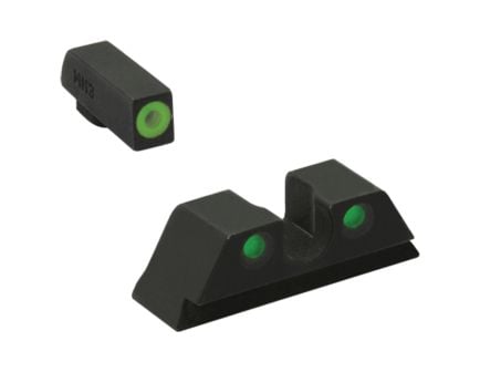 Meprolight Hyper-Bright Night Sight Set Front/Rear, Green/Green