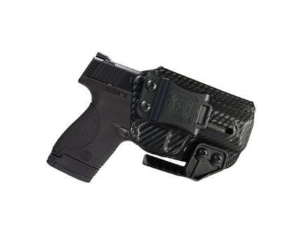 Nerd IWB Smith and Wesson Shield Holster For Sale, Carbon Fiber Black
