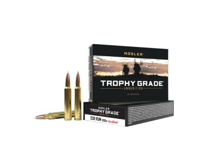 Nosler Trophy Grade .338 Remington Ultra Magnum 300 gr PT 20rds