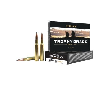 Nosler Trophy Grade .270 Winchester 130 gr Partition 20rds