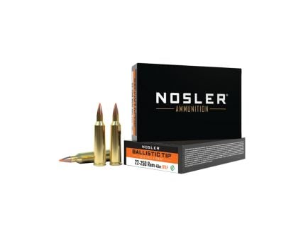 Nosler Ballistic Tip Varmint .22-250 Remington 40 gr BTPT 20rds