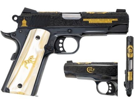 Colt Colonel Colt Commander 1911 4.25" 45acp 8rd Engraved Samuel Colt Pistol - O4940XE-CCC