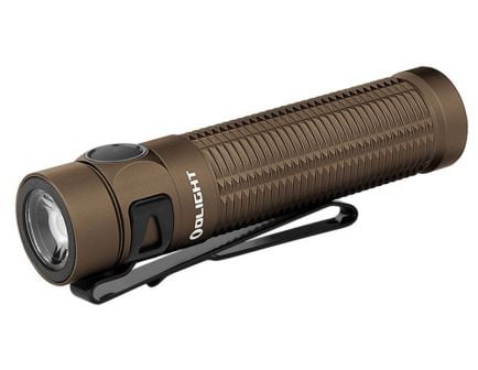 OLight Baton 3 Pro Rechargeable Flashlight, Desert Tan, Cool White