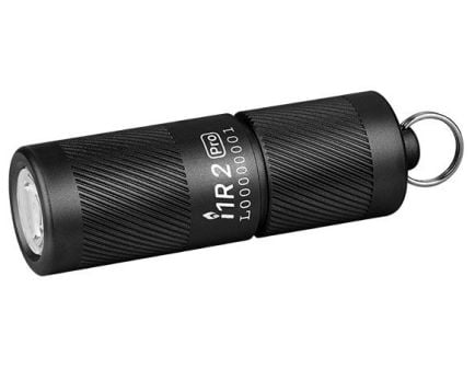 Olight i1R 2 Pro Rechargeable Keychain LED Flashlight with USB-C Charging Cable, Black