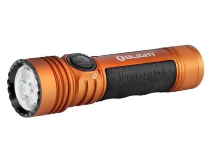 Olight Seeker 4 Pro Rechargeable Cool White LED Flashlight, Orange