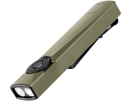 Olight Arkfeld Pro LED Rechargeable Flashlight w/ UV Light & Green Laser, Olive Green