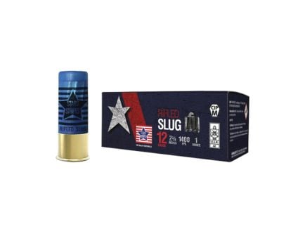 Stars and Stripes 12 Gauge Rifled Slug, 10rds