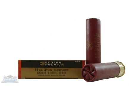 Federal Vital-Shok 12 ga 3.5"00 Buck 5 Shotshells - P135F 00