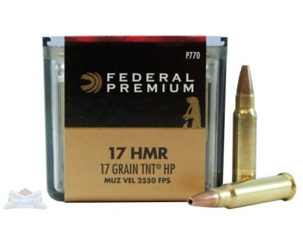 Federal 17 HMR 17gr Speer TNT V-Shok Ammuniton 50rds - P770