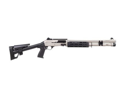 Panzer Arms M4 SPEED PRO Tactical 12 Gauge 18.5" 5rd Shotgun, Nickel - PAM4CSMMFSS