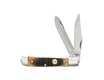 Old Timer Generational USA 94OTG Trapper Folding Knife Clip Point/Spey, Brown