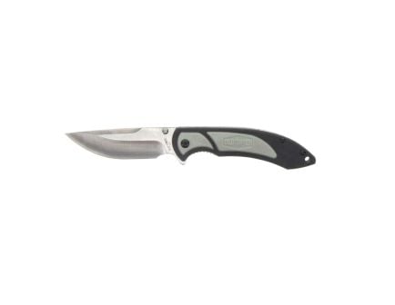 Old Timer Trail Boss Folding Knife Drop Point, Black/Gray