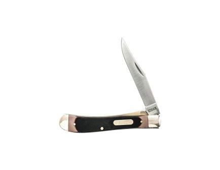 Old Timer Gunstock Trapper Folding Knife Clip Point, Black