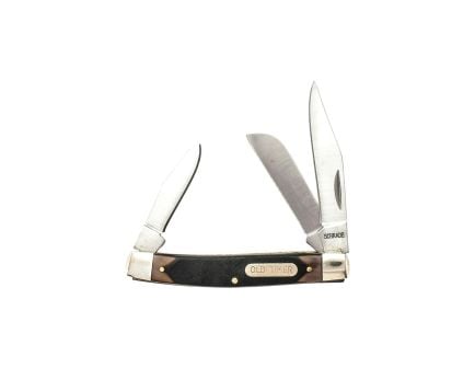 Old Timer 34OT Middleman Folding Knife Clip Point/Sheepsfoot/Spey, Brown