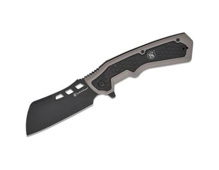 Smith & Wesson Extraction and Evasion Folding Knife Cleaver, Black/Gray