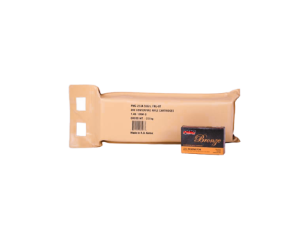 PMC Bronze 55gr FMJ .223 Rem Ammunition 200rd Battle Pack
