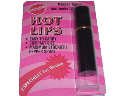 Personal Security Eliminator Pepper Spray, 3/4 oz Lipstick Tube Red