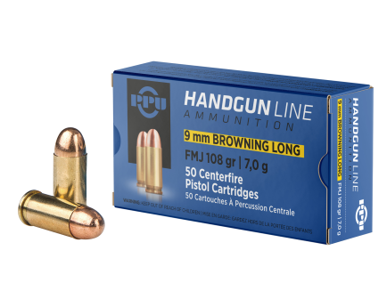 Prvi Partizan Handgun 108 gr FMJ 9mm Ammo, 50/box - PPH9BL