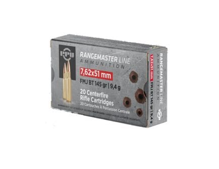 PPU Rangemaster 145 gr FMJBT 7.62x51 Ammunition For Sale
