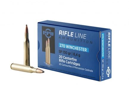 Prvi Partizan .270 Winchester SP 130 gr 20 Rounds Ammunition - PP2701