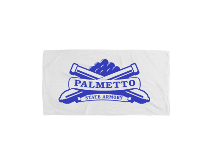 Palmetto State Armory Towel w/Blue Logo, White - 2451