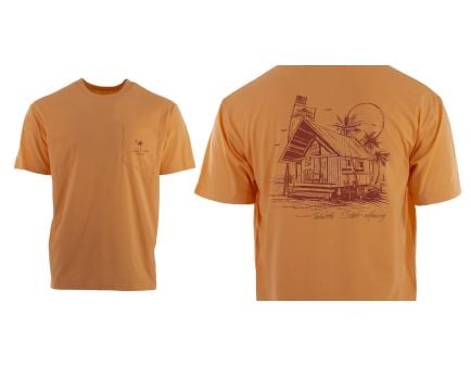 PSA "Fish Shack" Pocket T-Shirt, Papaya