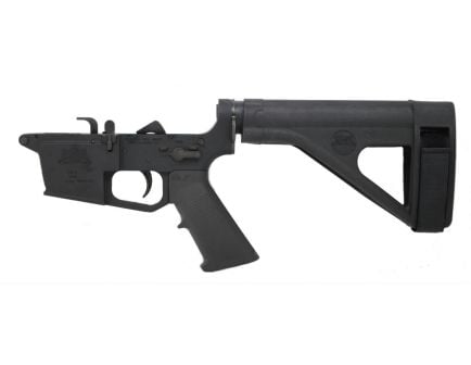 PSA 9mm Billet Complete Classic Pistol Lower with SOB Brace- uses Glock-style magazines