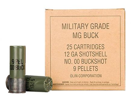 Winchester 12ga 2.75" 00 Buck Military Grade Value Pack Shotshell Ammunition 25rds - Q1544VP