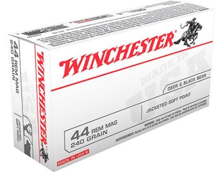 Winchester USA 44 Magnum 240gr JSP Ammunition 50rds - Q4240