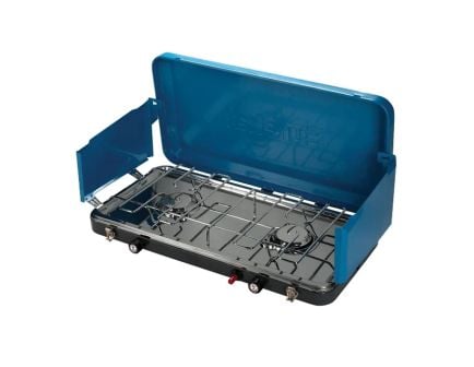 Eureka Ignite Plus Steel 2-Burner Camp Stove, Mediterranean Blue