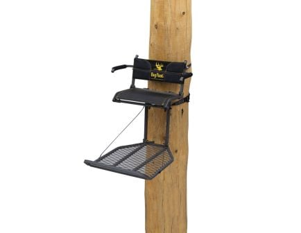 River's Edge TearTuff XL Lounger Hang-On Tree Stand, Black 300 lb