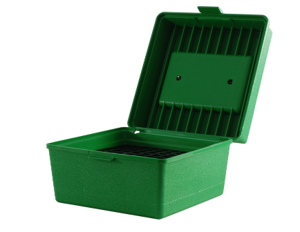 MTM Deluxe R100 Series Rifle 100rd Ammo Box, Green 