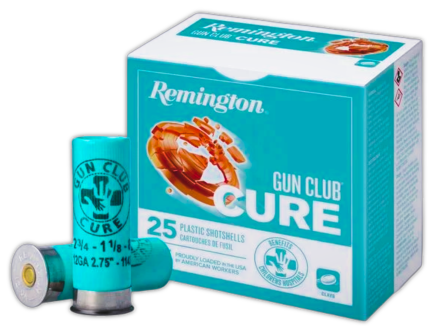 Remington Gun Club Cure 12 Gauge 2.75" #8 Shot Ammo - 1.12 oz - 25rds - R20029