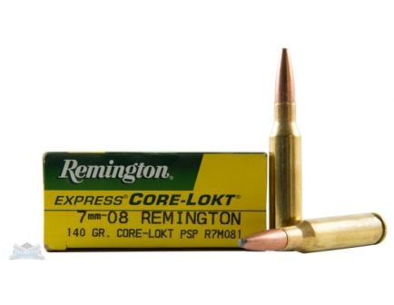 Remington 7mm-08 140gr Core-Lokt PSP Ammunition 20rds - R7M081