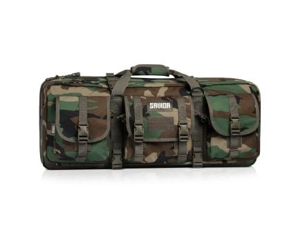 Savior Equipment American Classic 32" Double Rifle Bag Shorty, M81 Woodland - RB-3212DG-V1-M81