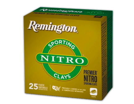 Remington Premier Nitro Sporting Clay 12 Gauge 2-3/4" #7.5 1 oz 25rds Shotshell - Premium Ammo for Sporting Clays - R20132