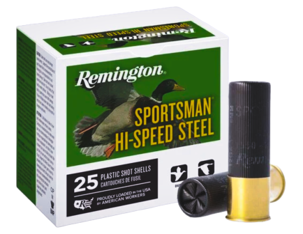 Remington Sportsman, Hi-Speed Steel 3" 12 Gauge Ammo 4, 25/box - 20981