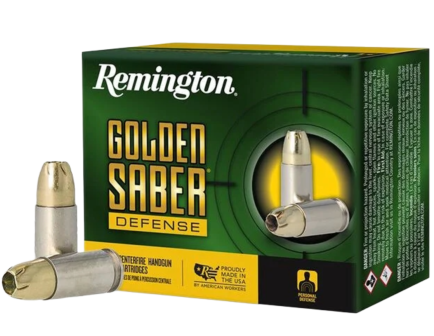 Remington Golden Saber Defense 9mm 124 gr Ammo BJHP - 20rds - 27601