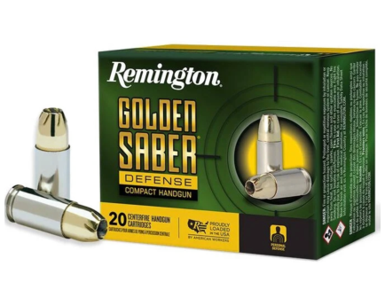 Remington Golden Saber Defense 9mm 124 gr Ammo BJHP - 20rds - 27613
