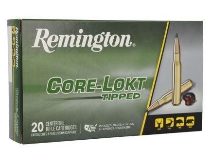 Remington Core Lokt Tipped 180 gr 308 Winchester Ammunition, 20 Rounds