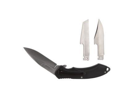American Buffalo Knife & Tool AB Elite Switch Folder Folding Knife Clip Point/Drop Point/Saw, Black