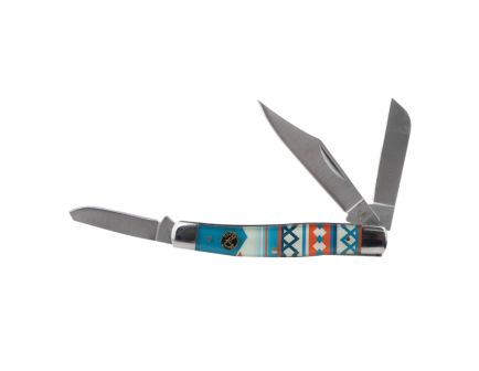 American Buffalo Knife & Tool Stockman Sunset Series Folding Knife Clip Point/Sheepsfoot/Spey