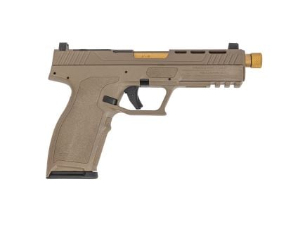 PSA 5.7 Rock Complete RK1 Optics Ready Pistol W/ Gold Threaded Barrel, Flat Dark Earth