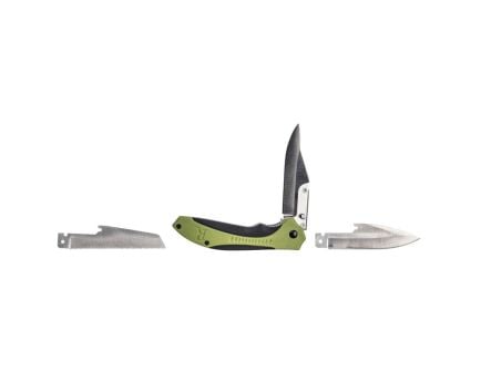 Remington RXB Folding Knife Drop Point/Clip Point/Saw Blade, Black/OD Green