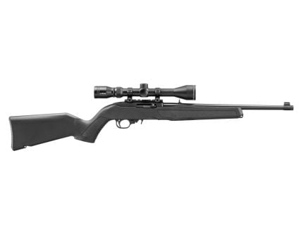 Ruger 10/22 16.4" .22 LR TB 10rd Rifle, Black w/ Viridian EON 3-9x40 Scope and Case - 32001