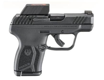 Ruger LCP Max 2.8" .380 ACP 10rd Pistol, Black w/ Tritium Front and ReadyDot Micro Reflex Rear Sight, Holster- 13758