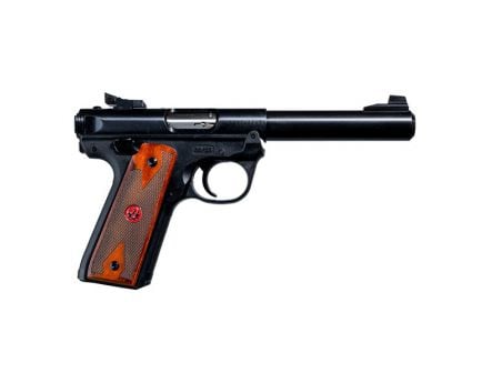 Ruger Mark IV .22 LR Pistol With Wood Grips, Blued